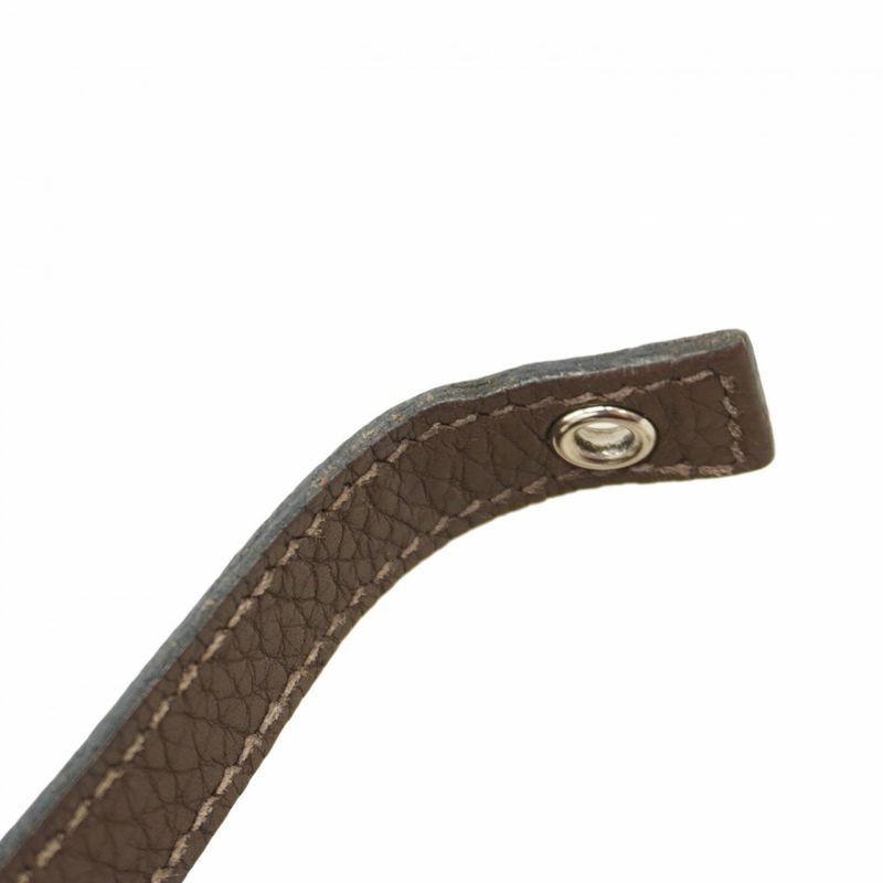 Hermes Handbag Picotin Lock PM Taurillon Clemence Havana Silver Hardware □O