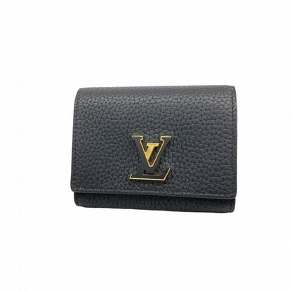 Louis Vuitton Wallet Taurillon Portefeuille Capucines Tiny M12149 Noir Black