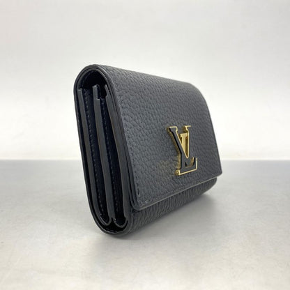 Louis Vuitton Wallet Taurillon Portefeuille Capucines Tiny M12149 Noir Black