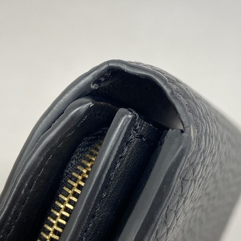 Louis Vuitton Wallet Taurillon Portefeuille Capucines Tiny M12149 Noir Black