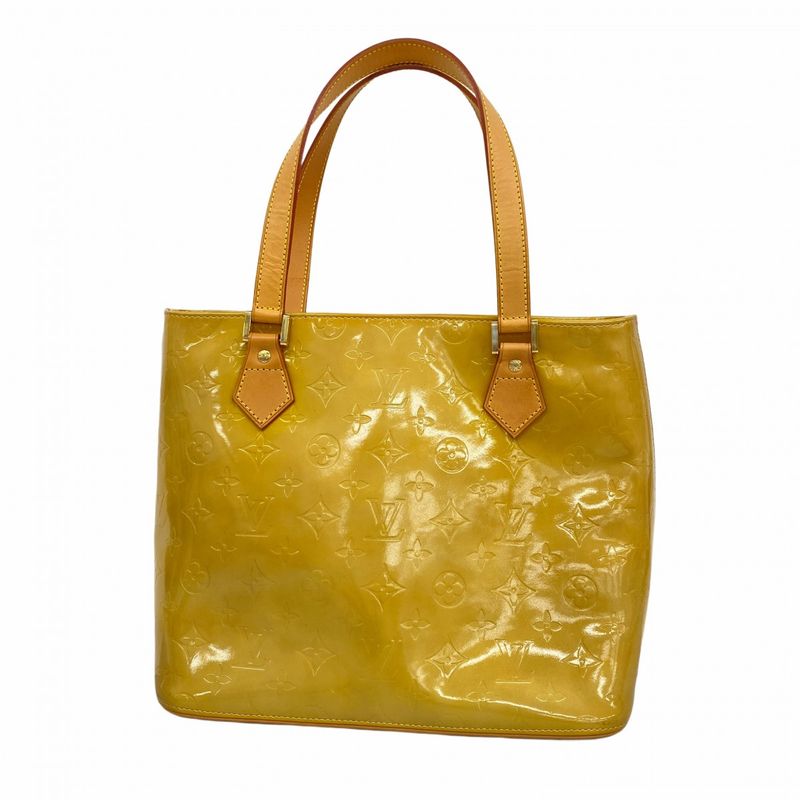 Louis Vuitton Tote Bag Vernis Houston M91004 Beige Ladies