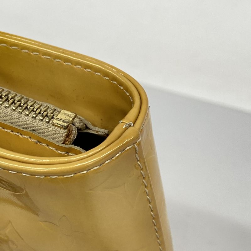 Louis Vuitton Tote Bag Vernis Houston M91004 Beige Ladies