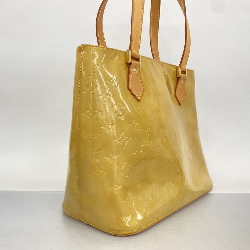 Louis Vuitton Tote Bag Vernis Houston M91004 Beige Ladies