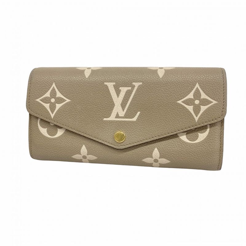 Louis Vuitton Long Wallet Monogram ・empreinte Bicolor Portefeuille Sarah M81049