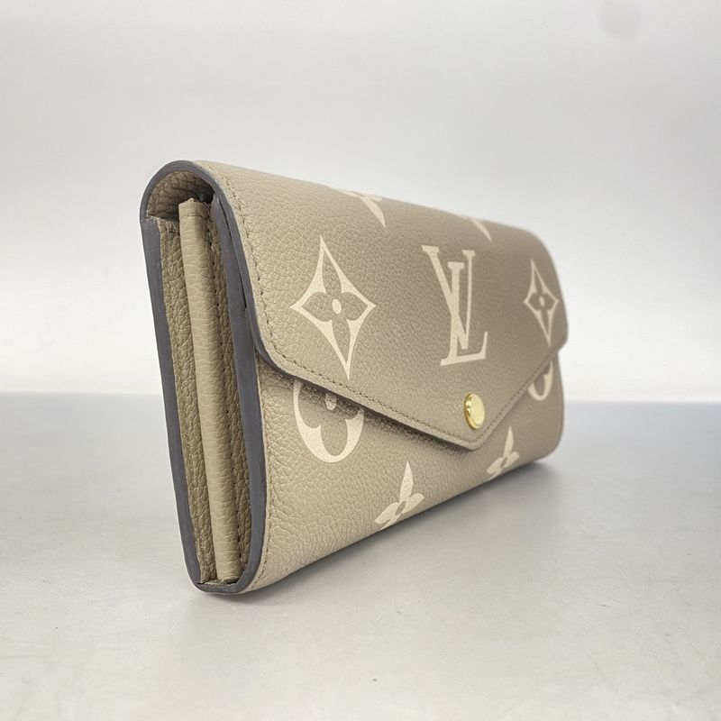 Louis Vuitton Long Wallet Monogram ・empreinte Bicolor Portefeuille Sarah M81049