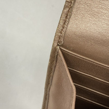 Guccissima 251861 Leather Brown Gold Hardware Women's Long Wallet