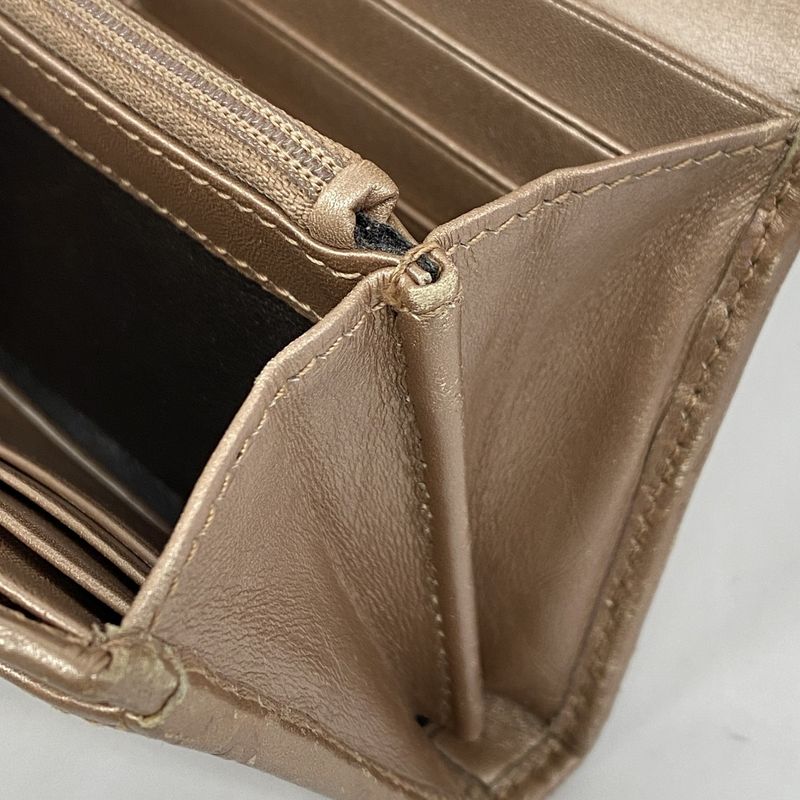 Guccissima 251861 Leather Brown Gold Hardware Women's Long Wallet