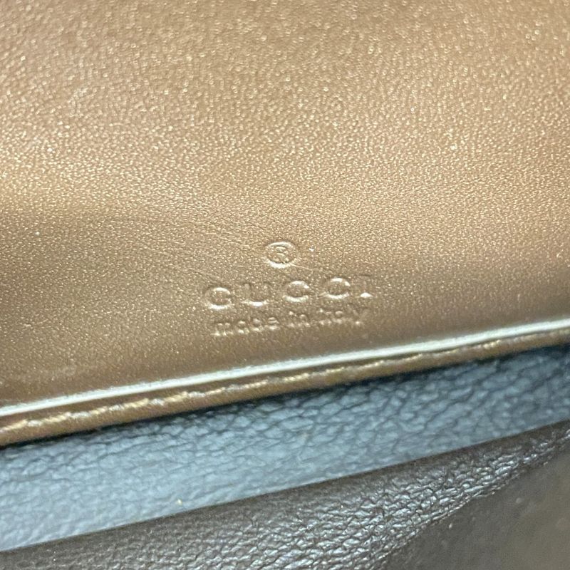 Guccissima 251861 Leather Brown Gold Hardware Women's Long Wallet