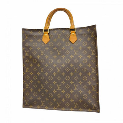 Louis Vuitton Tote Bag Monogram Sac Plastic M51140 Brown Ladies