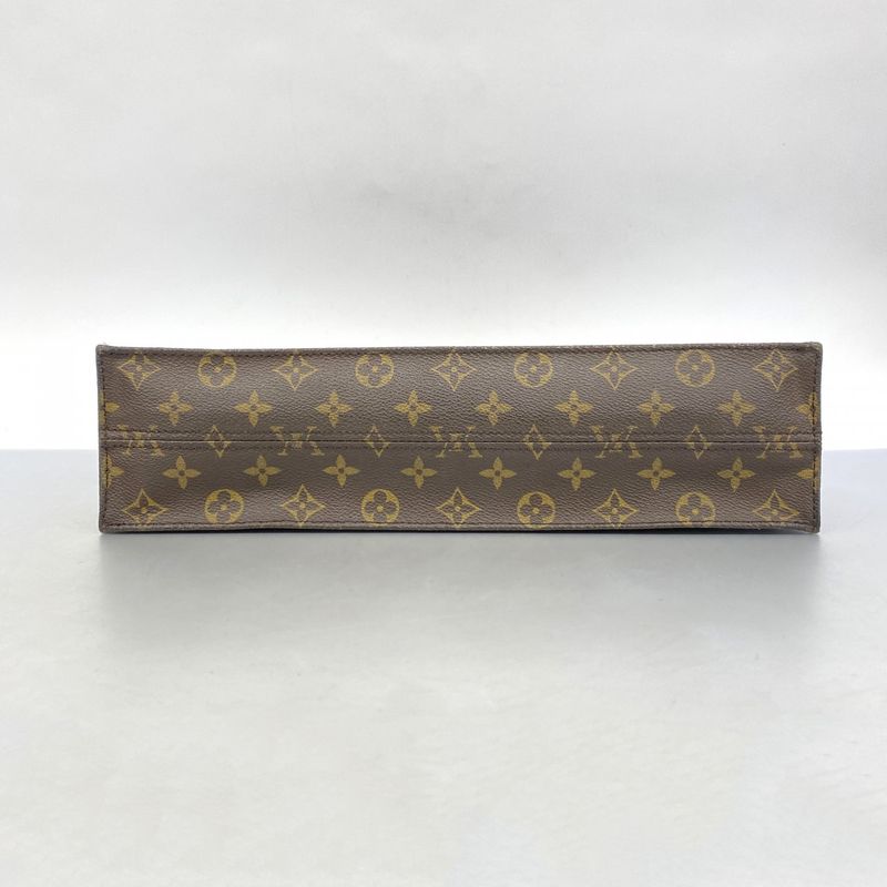 Louis Vuitton Tote Bag Monogram Sac Plastic M51140 Brown Ladies