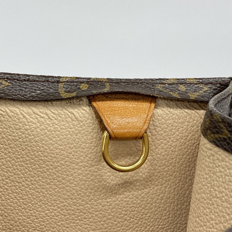 Louis Vuitton Tote Bag Monogram Sac Plastic M51140 Brown Ladies