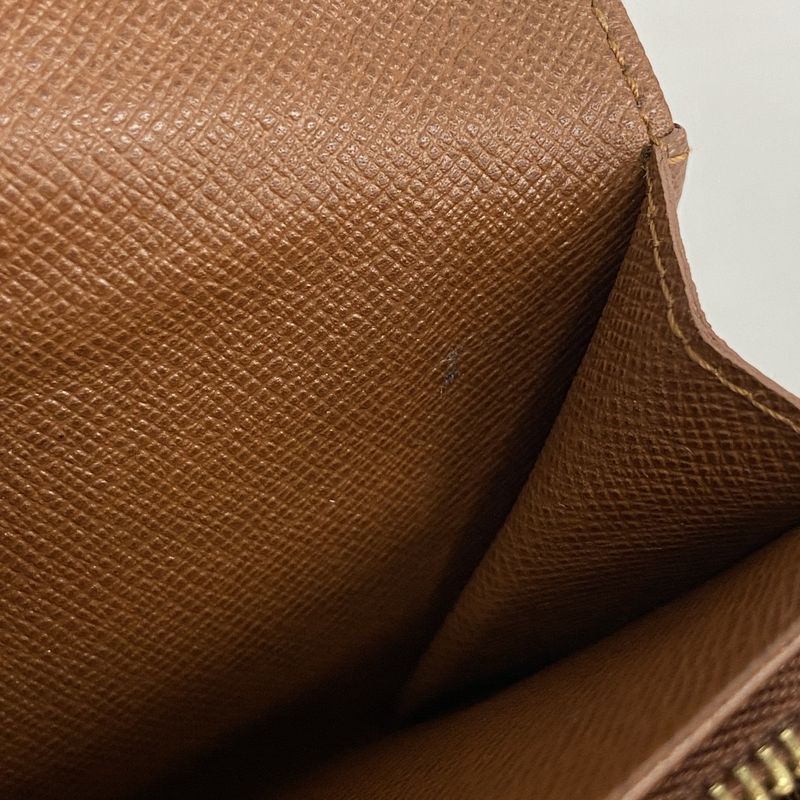 Louis Vuitton Wallet Monogram Portomone Vietresor M61730 Brown Ladies