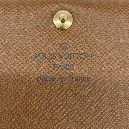 Louis Vuitton Wallet Monogram Portomone Vietresor M61730 Brown Ladies