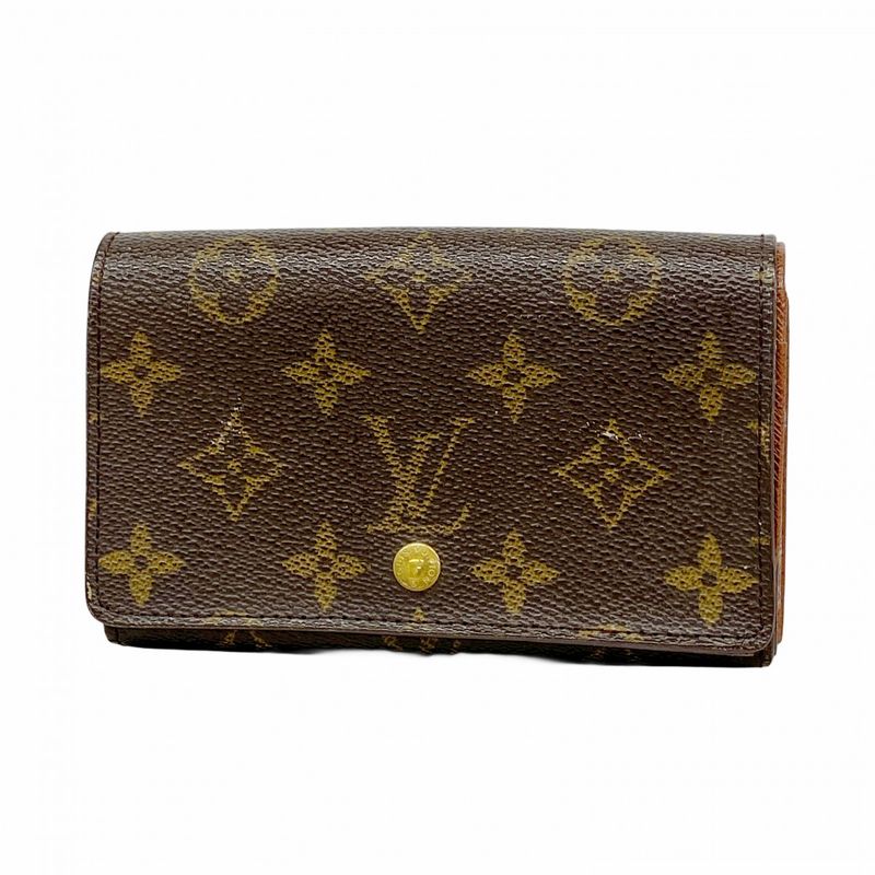 Louis Vuitton Wallet Monogram Portomone Vietresor M61730 Brown Ladies