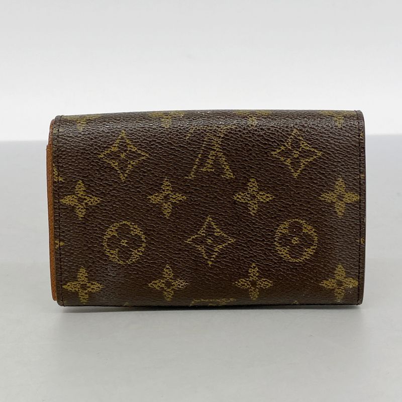 Louis Vuitton Wallet Monogram Portomone Vietresor M61730 Brown Ladies
