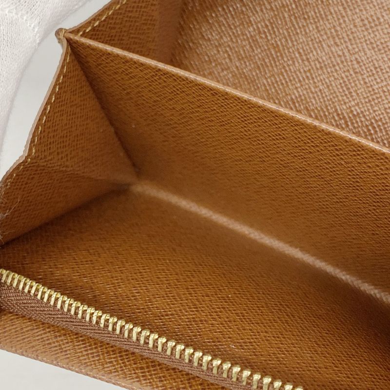 Louis Vuitton Wallet Monogram Portomone Vietresor M61730 Brown Ladies