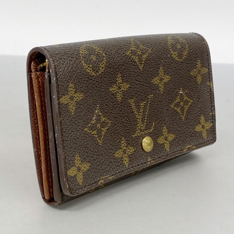 Louis Vuitton Wallet Monogram Portomone Vietresor M61730 Brown Ladies