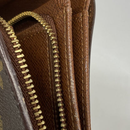 Louis Vuitton Wallet Monogram Portomone Vietresor M61730 Brown Ladies