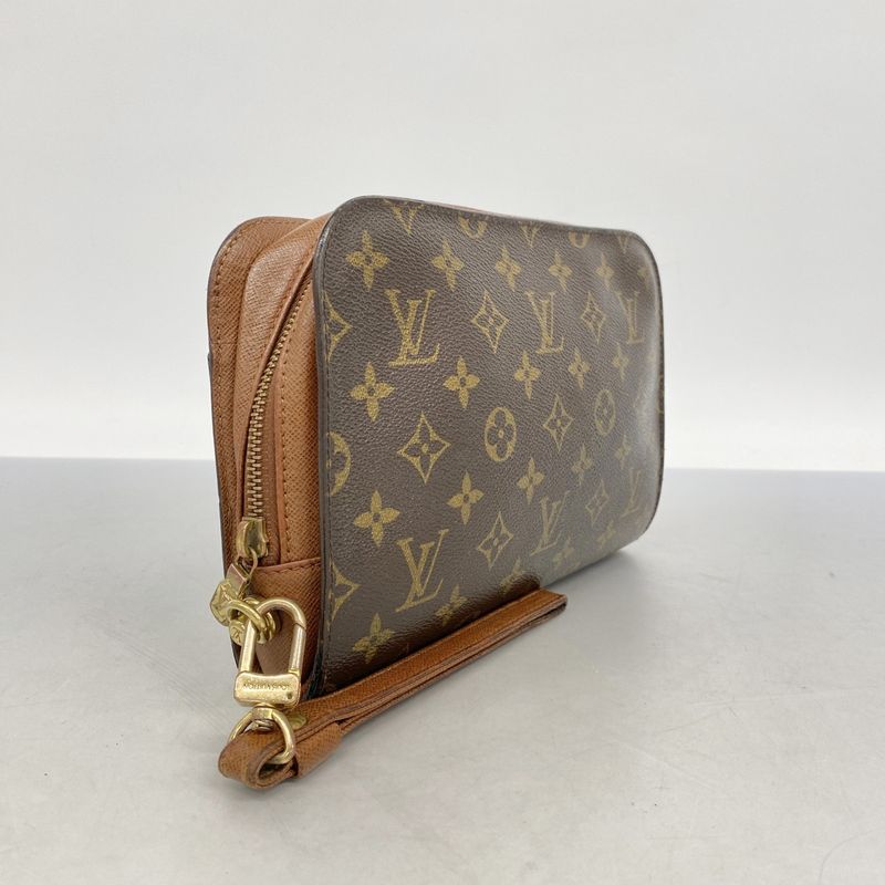 Louis Vuitton Clutch Bag Monogram Orsay M51790 Brown Men's
