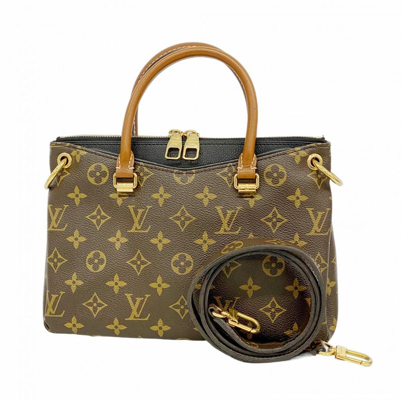 Louis Vuitton Handbag Monogram Pallas BB M41218 Brown Noir Black 2way Bag Ladies