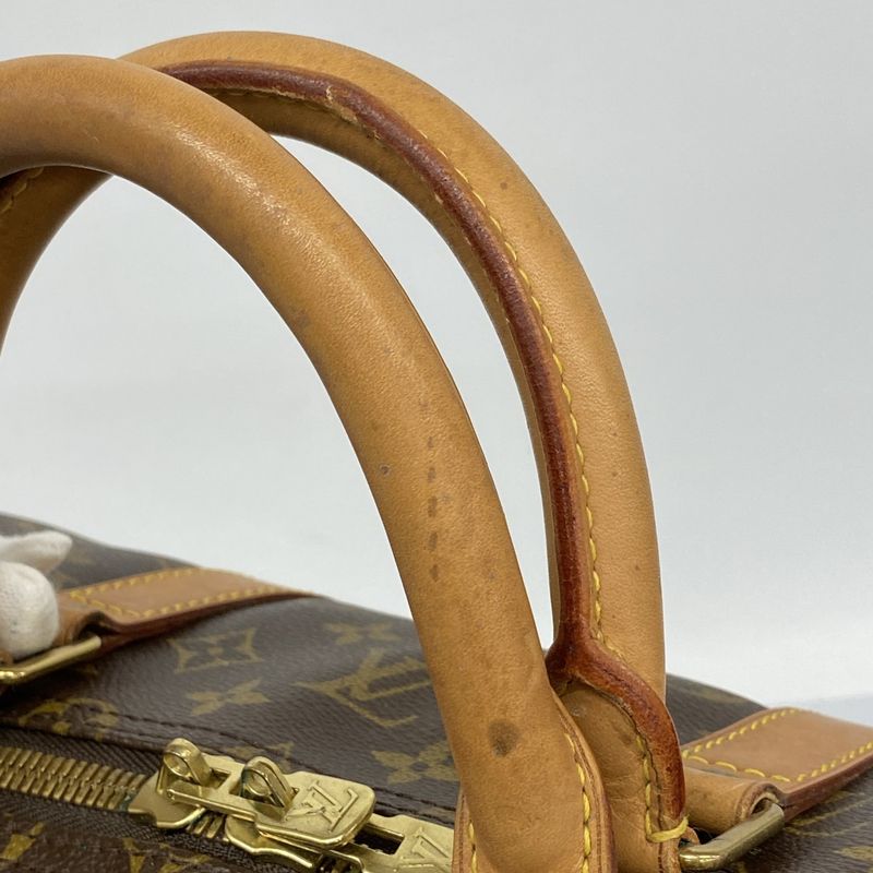 Louis Vuitton Boston Bag Monogram Keepall 55 M41424 Brown Men Women Unisex