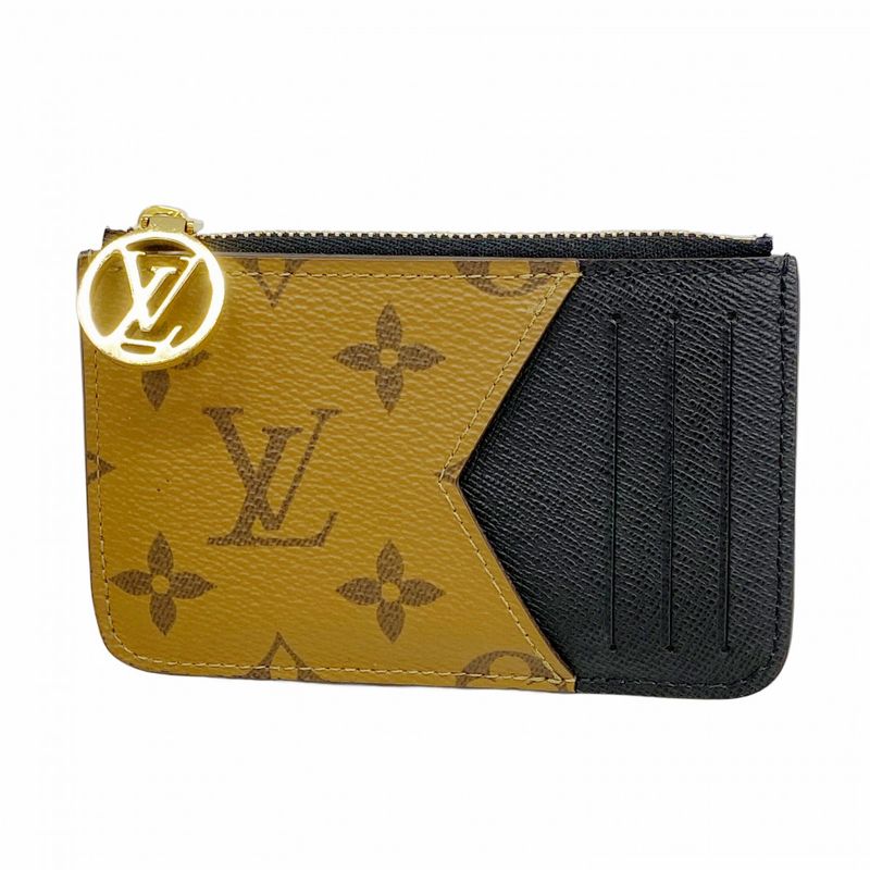 Louis Vuitton Coin Case Monogram ・reverse Porte Caltromie M81912 Brown Ladies