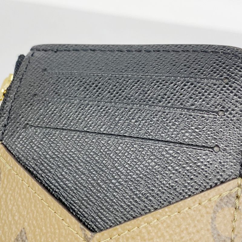 Louis Vuitton Coin Case Monogram ・reverse Porte Caltromie M81912 Brown Ladies