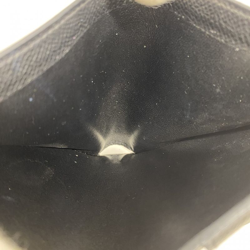 Hermes Wallet Bearn Compact Vaux Epson Black Gold Hardware D Engraved Ladies