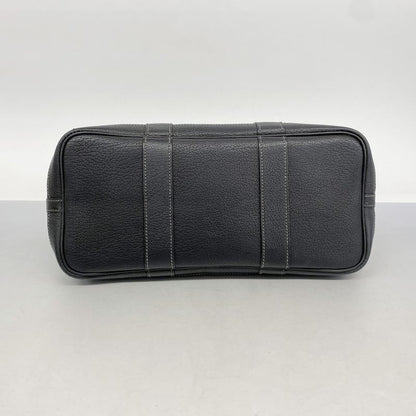 Hermes Tote Bag Garden Party TPM Toile Officier Black Silver Hardware □H