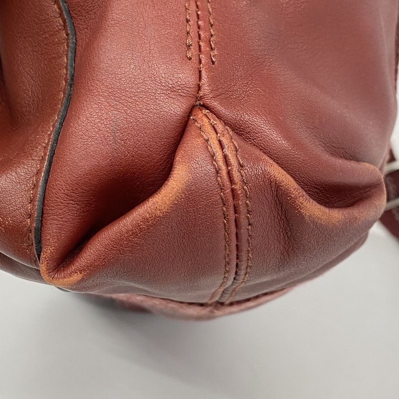 Hermes Handbag Caravan Horizontal MM Vauderma Bordeaux Silver Hardware 2way Bag