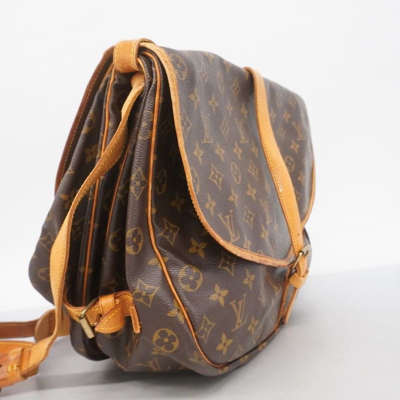 Louis Vuitton Shoulder Bag Monogram Saumur 35 M42254 Brown Ladies