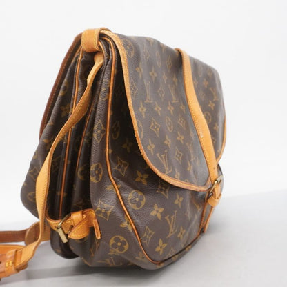 Louis Vuitton Shoulder Bag Monogram Saumur 35 M42254 Brown Ladies