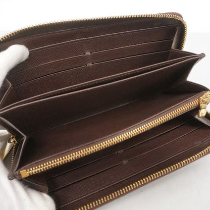 Louis Vuitton Long Wallet Damier Zippy Wallet N60015 Ebene Men's Women's Unisex