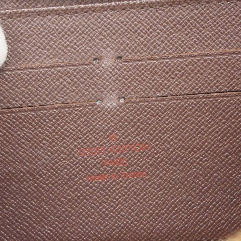 Louis Vuitton Long Wallet Damier Zippy Wallet N60015 Ebene Men's Women's Unisex
