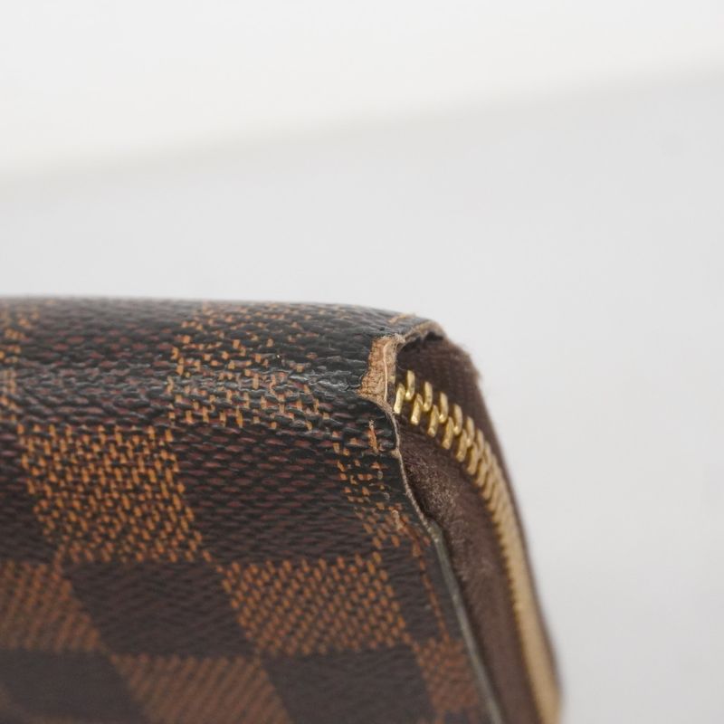 Louis Vuitton Long Wallet Damier Zippy Wallet N60015 Ebene Men's Women's Unisex