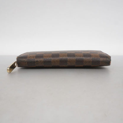 Louis Vuitton Long Wallet Damier Zippy Wallet N60015 Ebene Men's Women's Unisex