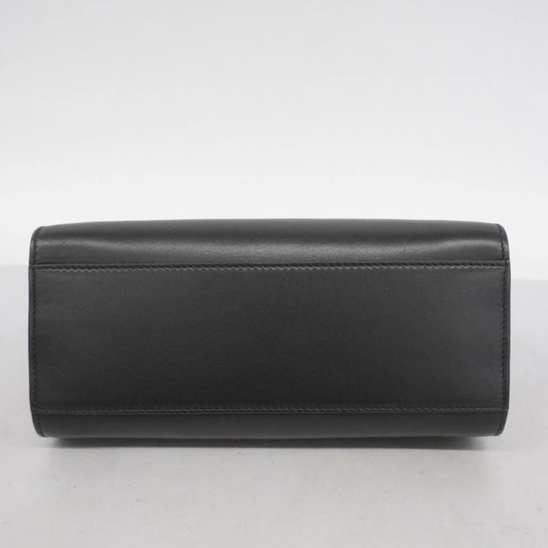 Gucci Handbag Bamboo 470271 Leather Black Red Gold Hardware 2way Bag Ladies