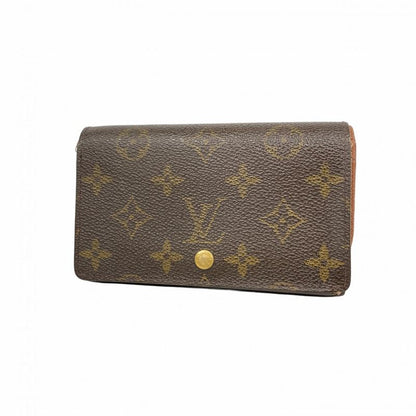 Louis Vuitton Wallet Monogram Portomone Vietresor M61730 Brown Ladies