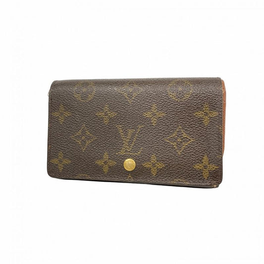 Louis Vuitton Wallet Monogram Portomone Vietresor M61730 Brown Ladies