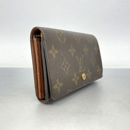 Louis Vuitton Wallet Monogram Portomone Vietresor M61730 Brown Ladies