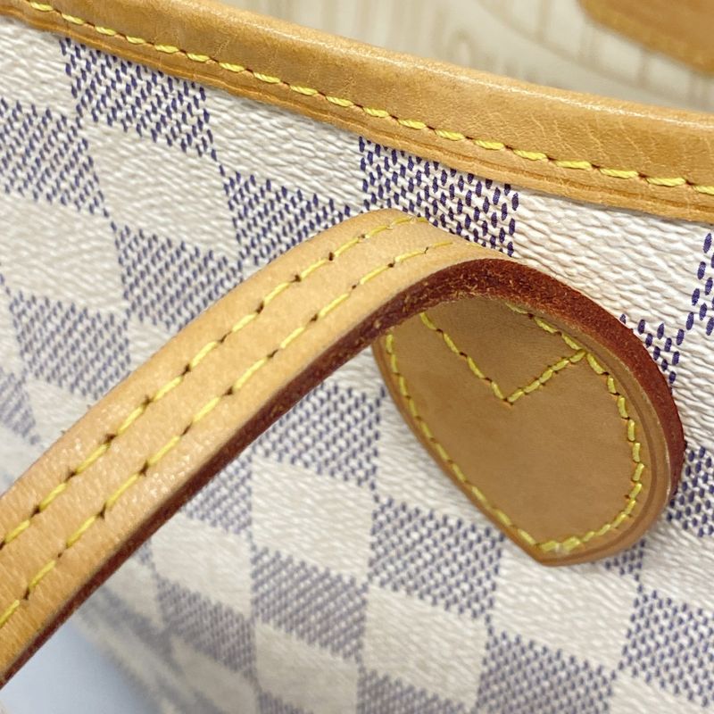 Louis Vuitton Tote Bag Damier Azure Neverfull PM N41362 White Ladies