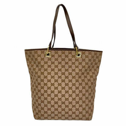 Gucci Tote Bag GG Canvas 002 1098 Canvas Brown Chien Pan Gold Hardware Women's