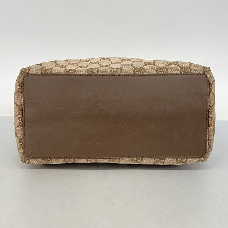 Gucci Tote Bag GG Canvas 002 1098 Canvas Brown Chien Pan Gold Hardware Women's