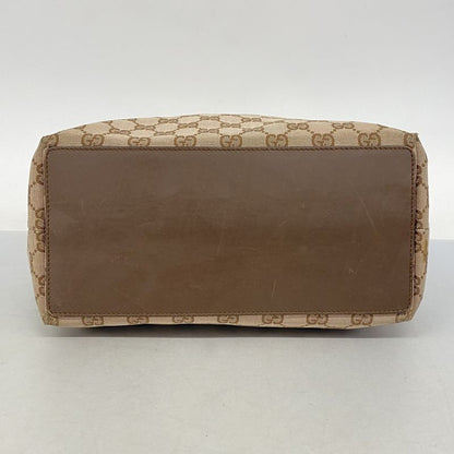 Gucci Tote Bag GG Canvas 002 1098 Canvas Brown Chien Pan Gold Hardware Women's