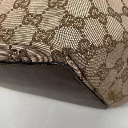 Gucci Tote Bag GG Canvas 002 1098 Canvas Brown Chien Pan Gold Hardware Women's
