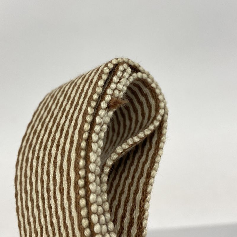 Hermes Shoulder Bag New Fourre Tout Basas PM Canvas Beige Brown Silver Hardware