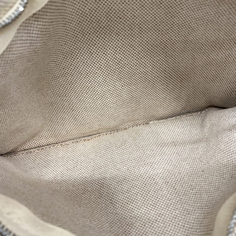 Hermes Shoulder Bag New Fourre Tout Basas PM Canvas Beige Brown Silver Hardware