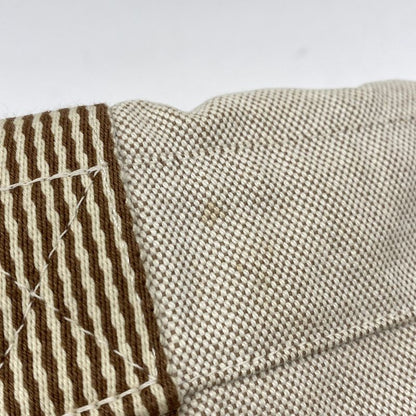 Hermes Shoulder Bag New Fourre Tout Basas PM Canvas Beige Brown Silver Hardware