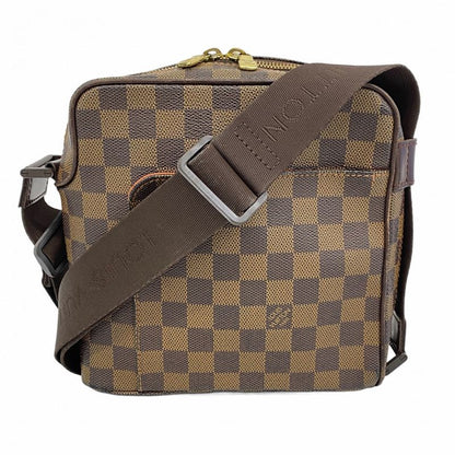 Louis Vuitton Shoulder Bag Damier Olaf PM N41442 Ebène Men's