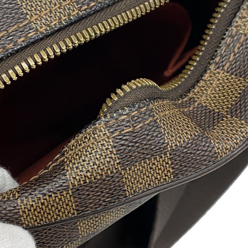 Louis Vuitton Shoulder Bag Damier Olaf PM N41442 Ebène Men's